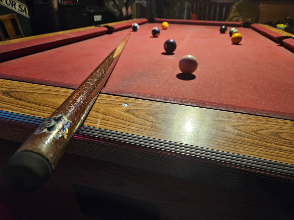 Pool table at Ralph's Diner